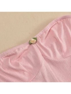 Patchwork Strapless Pleated Mini Dress -Women's Clothing Shop P 20240513103008898 480