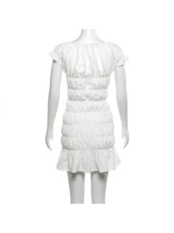 Lace Up Ruched V Neck Mini Dress -Women's Clothing Shop P 20240514091007753 605