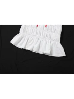 Lace Up Ruched V Neck Mini Dress -Women's Clothing Shop P 20240514091009258 413