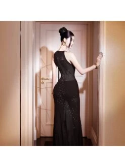 Flower See Through Sleeveless Dress -Women's Clothing Shop P 20240516153511349 882