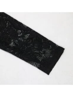 See Through Lace Backless Long Sleeves Dress -Women's Clothing Shop P 20240523085509814 116