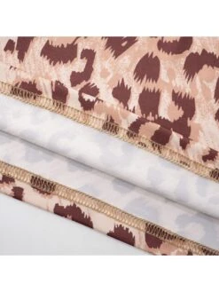 Ruched Leopard Printed Mini Dress -Women's Clothing Shop P 20240524180023545 924