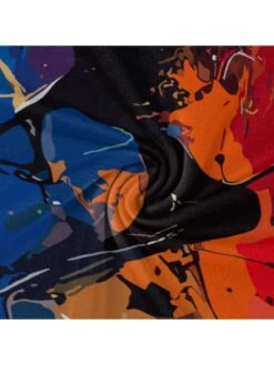 Graffiti Printed Loose Short Sleeve Dress -Women's Clothing Shop P 20240525162020333 508