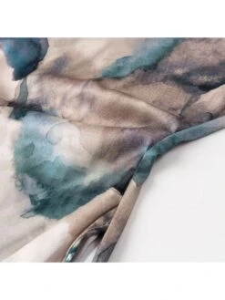 Ruched Tie Dye Short Sleeve Dress -Women's Clothing Shop P 20240527115016805 715