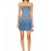 Denim Raged Hem Strapless Mini Dress -Women's Clothing Shop P 20240529171509530 106
