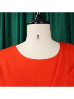 Solid Color Split Hem Zipper Midi Dress -Women's Clothing Shop P 20240603114527559 818