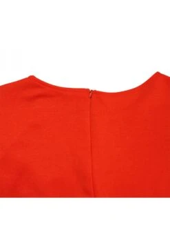 Solid Color Split Hem Zipper Midi Dress -Women's Clothing Shop P 20240603114532348 569