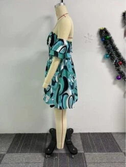 Irregular Lacework One-shoulder Mini Dress -Women's Clothing Shop P 20240604165030739 104