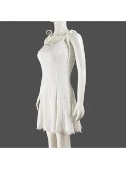 Lacework Tie-wrap Sleeveless Mini Dress -Women's Clothing Shop P 20240605144021183 792