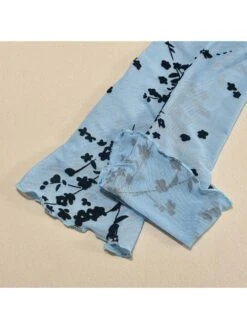 See Through Flocking Bodycon Long Sleeve Dress -Women's Clothing Shop P 20240606090019823 482