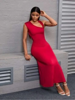 Hollow Out Backless Fitted Maxi Dress -Women's Clothing Shop P 20240607180807217 461