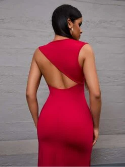 Hollow Out Backless Fitted Maxi Dress -Women's Clothing Shop P 20240607180807714 350
