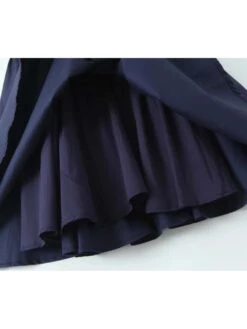 Patchwork Ruched Square Neck Puff Sleeve Dress -Women's Clothing Shop P 20240608104834938 209