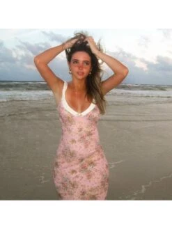 Flower Lacework Sleeveless Maxi Dress -Women's Clothing Shop P 20240608160803274 226