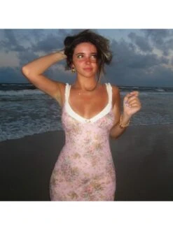 Flower Lacework Sleeveless Maxi Dress -Women's Clothing Shop P 20240608160803895 720