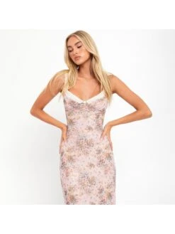 Flower Lacework Sleeveless Maxi Dress -Women's Clothing Shop P 20240608160807325 968