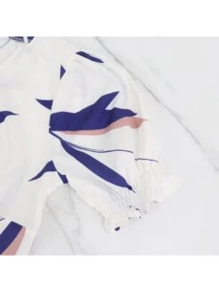 Print High Rise A-line Short Sleeve Dress -Women's Clothing Shop P 20240611093625164 622