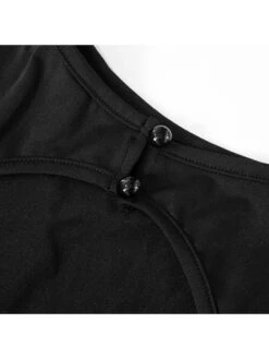 Patchwork Crewneck Backless Short Sleeve Dress -Women's Clothing Shop P 20240611095219418 874