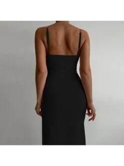 Split Hem Chain Sleeveless Maxi Dress -Women's Clothing Shop P 20240612091630077 205