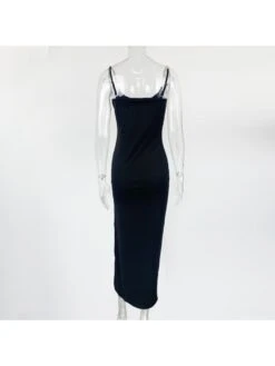 Split Hem Chain Sleeveless Maxi Dress -Women's Clothing Shop P 20240612091631573 153