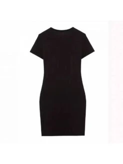 Cartoon Letter Printed Bodycon Short Sleeve Dress -Women's Clothing Shop P 20240612105622199 392