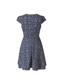 Ruffle Chiffon V Neck Short Sleeve Dress -Women's Clothing Shop P 20240612144805959 144