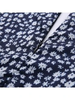 Ruffle Chiffon V Neck Short Sleeve Dress -Women's Clothing Shop P 20240612144806514 577