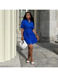 Jacquard Weave High Rise Cardigan Short Sleeve Dress -Women's Clothing Shop P 20240612162436670 444