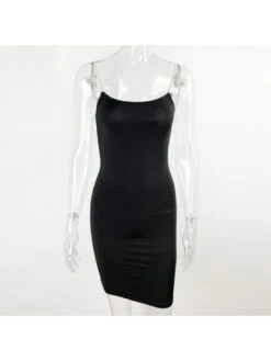 Embellished Chain Sleeveless Mini Dress -Women's Clothing Shop P 20240612170016246 795