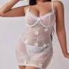 Plus Size Flower Lace Up Sexual Dress -Women's Clothing Shop P 20240613084401523 370