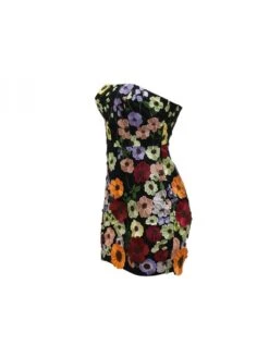 Flower Embroidery Strapless Mini Dress -Women's Clothing Shop P 20240613142814039 819