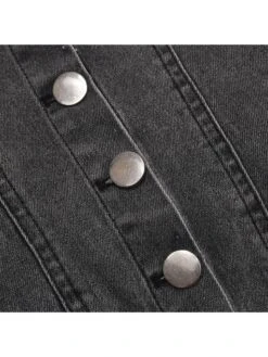 Buckle Denim Fitted Strapless Mini Dress -Women's Clothing Shop P 20240613173620985 180