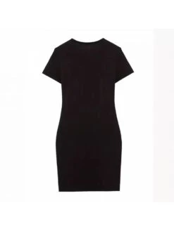 Butterfly Pattern Bodycon Short Sleeve Dress -Women's Clothing Shop P 20240613174409184 476