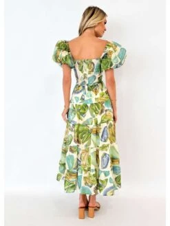 Ruffle Hollow-out Loose Lantern Sleeve Dress -Women's Clothing Shop P 20240614170003556 644