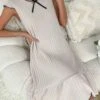 Crewneck Sleeveless Straight Pajamas Dress