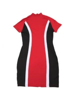 Colorblock Mock Neck Zipper Mini Dress -Women's Clothing Shop P 20240614182816393 383