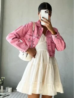 Ruched Smocking V Neck Sleeveless Dress -Women's Clothing Shop P 20240617162817618 701