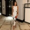 Rose Printed Bodycon Sleeveless Dress -Women's Clothing Shop P 20240617173202103 734