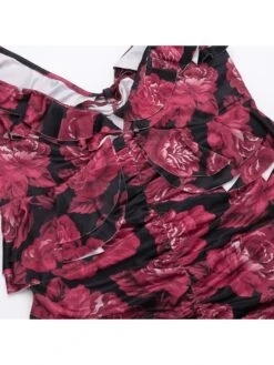 Floral Printed Ruched Sleeveless Maxi Dress -Women's Clothing Shop P 20240618135626275 490