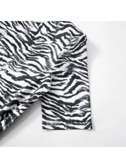 Patchwork High Rise Bodycon Short Sleeve Dress -Women's Clothing Shop P 20240620090011727 480