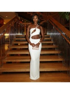 Hollow Out Tie-wrap Sleeveless Maxi Dress -Women's Clothing Shop P 20240620150032647 100