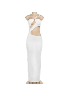 Hollow Out Tie-wrap Sleeveless Maxi Dress -Women's Clothing Shop P 20240620150036435 275
