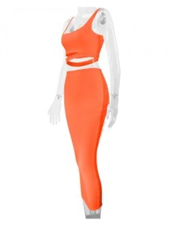 Patchwork High Rise Sheath Dress Skirt Sets -Women's Clothing Shop P 20240620162822158 629