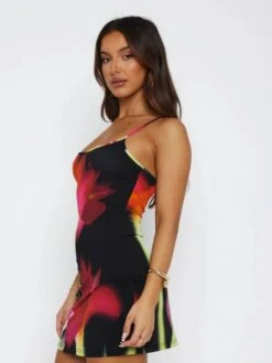 Floral Printed Bodycon Sleeveless Mini Dress -Women's Clothing Shop P 20240624160028991 178